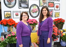 The ladies of Fleuroselect, Sally van der Horst and Ann Jennen.